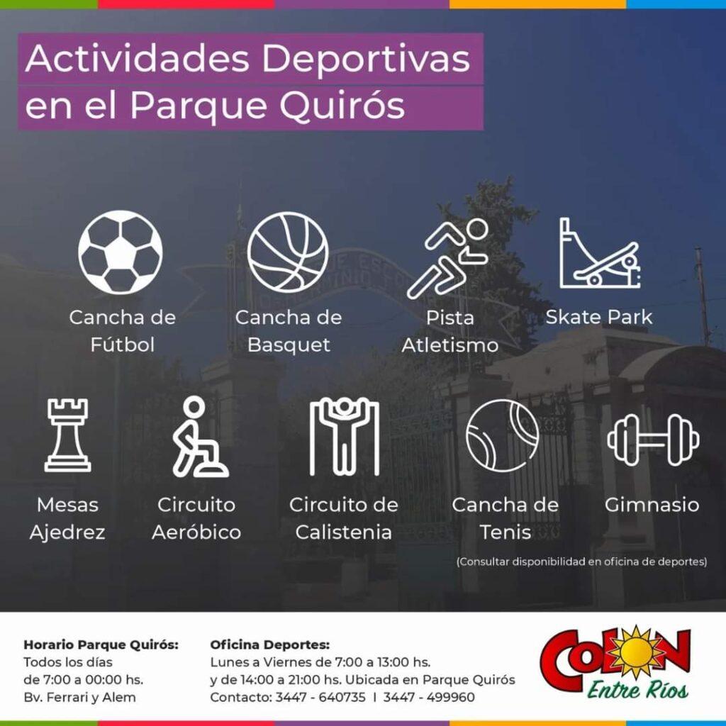 Actividades Deportivas en el Parque Quirós