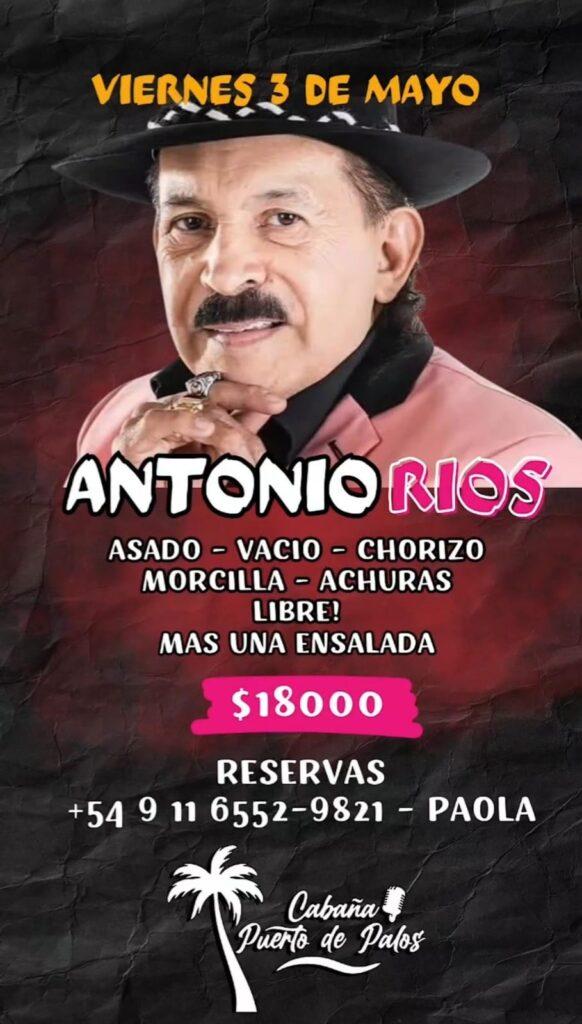Antonio Rios – Cena show en Puerto de Palos